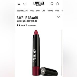 Il Makiage Rave Super Sheer Lip Color (Samui)